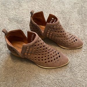 Jeffrey Campbell Taggart Perforated Ankle Booties